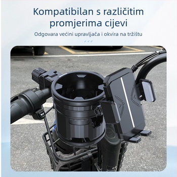 Univerzalni ABS držač čaše za kolica s držačem za telefon i držačem bočice