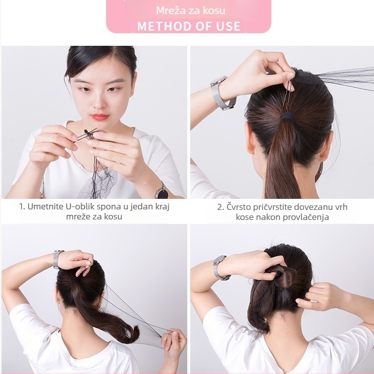 Mreža za kosu za perike – čipka, jednostavan stil, unisex, ručno izrađeno, odvojeno pakiranje