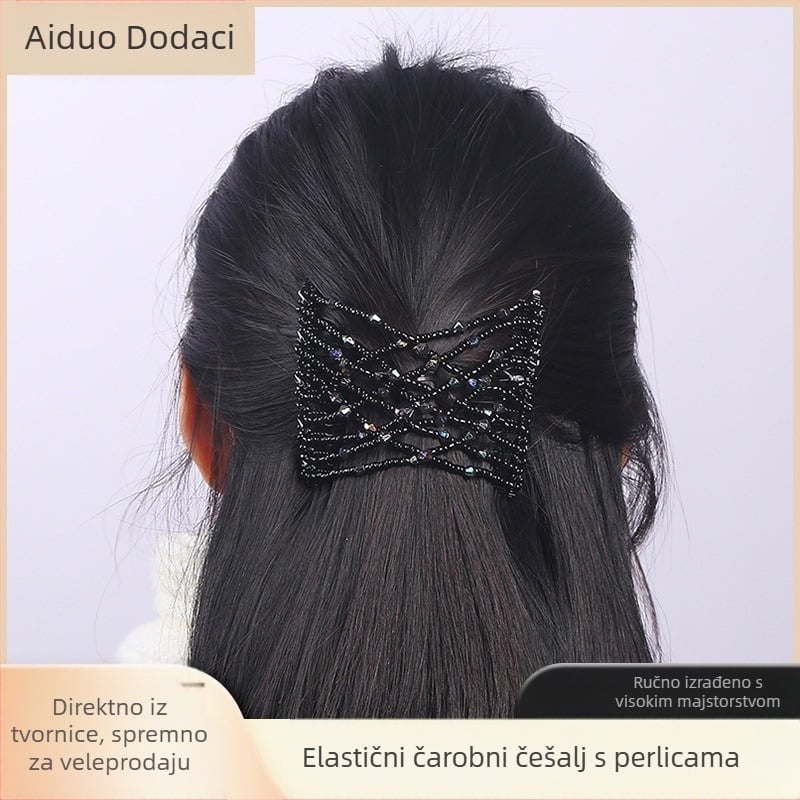 Češalj za kosu od legure, korejskog stila, rombo dizajn, elektroplating, Xin Aiduo