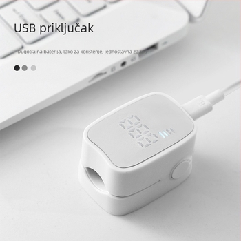 Prijenosna lampa za nokte s digitalnim zaslonom, punjiva, tri LED svjetla