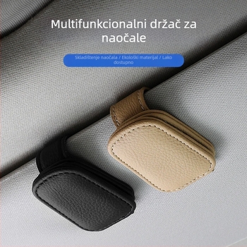 PVC klip za naočale za auto s pretinjakom za sunčane naočale, mogućnost prilagodbe