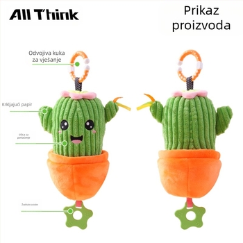 Allthink plišani privjesak za kolica – biljka tema glazbena kutija, igračka za dojenčad 0–3 godine, smiruje