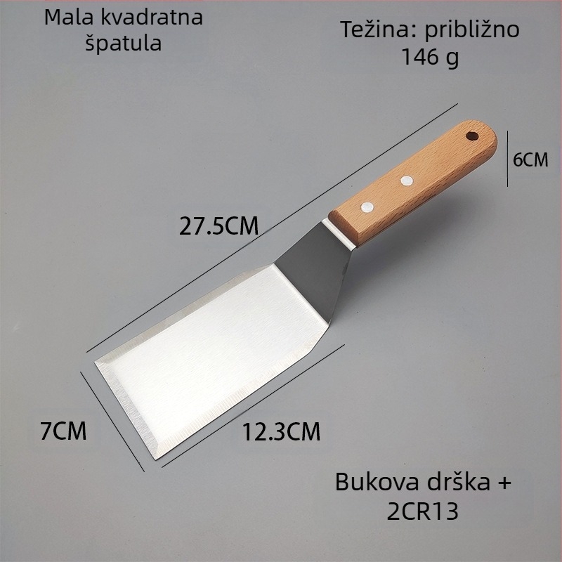 Roštilj lopatica od nehrđajućeg čelika (Materijal: nehrđajući čelik; Komponenta: lopatica; Stil: moderan i minimalistički)