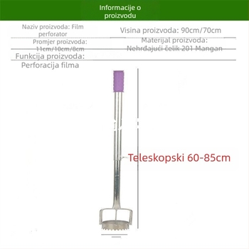 Perforator plastične folije – probija rupe u plastičnu foliju za bilje povrća, poljoprivredni alat, marka Consultation