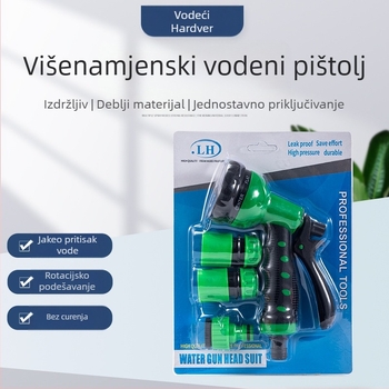 Yihu set pištolja za raspršivanje s 7 funkcija, za pranje automobila, zalijevanje vrta i čišćenje podova