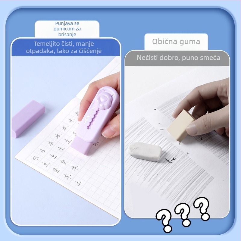 Dopunska guma - Little Geek 9027, Guma, Lipstick stil, Za brisanje