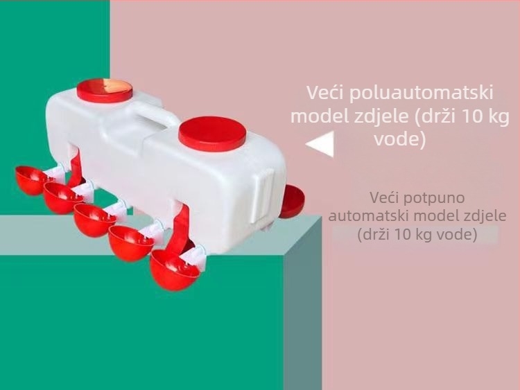 Automatska posuda za piće peradi – univerzalna za kokoši, patke i guske; brend Sailing; za uzgoj životinja