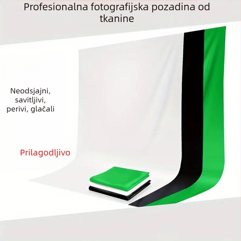 Pozadina za fotografiju od poliestersko-pamučnog materijala, pogodna za fotografiranje proizvoda, 650 g