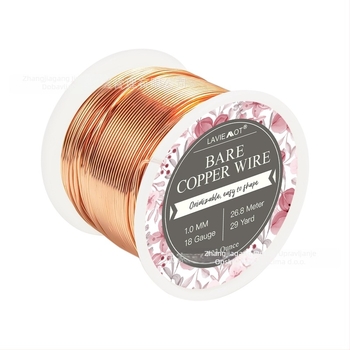 Bakrena žica za nakit – čista bakrena, LAVIEMOT, 230 g