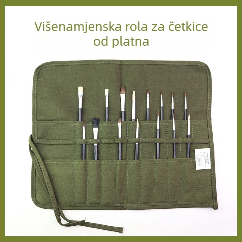 New Concept platnena torba za pohranu četkica i olovaka, platno, model 123, 22 ili 30 pretinaca
