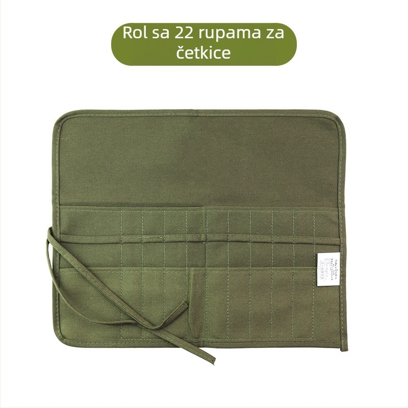 New Concept platnena torba za pohranu četkica i olovaka, platno, model 123, 22 ili 30 pretinaca