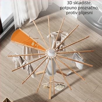 Stojeći sušilica za odjeću u obliku hobotnice, podna, sklopiva, teleskopska, aluminijska legura, model LDA018