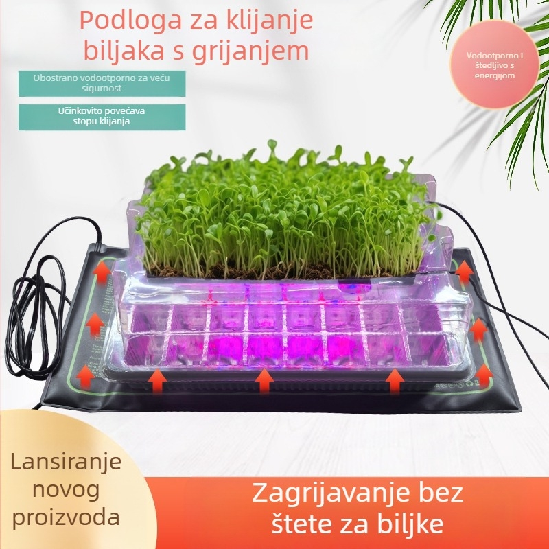 80-rupa posuda za uzgoj s LED lampom - PVC plastična kutija, IP45, 5V