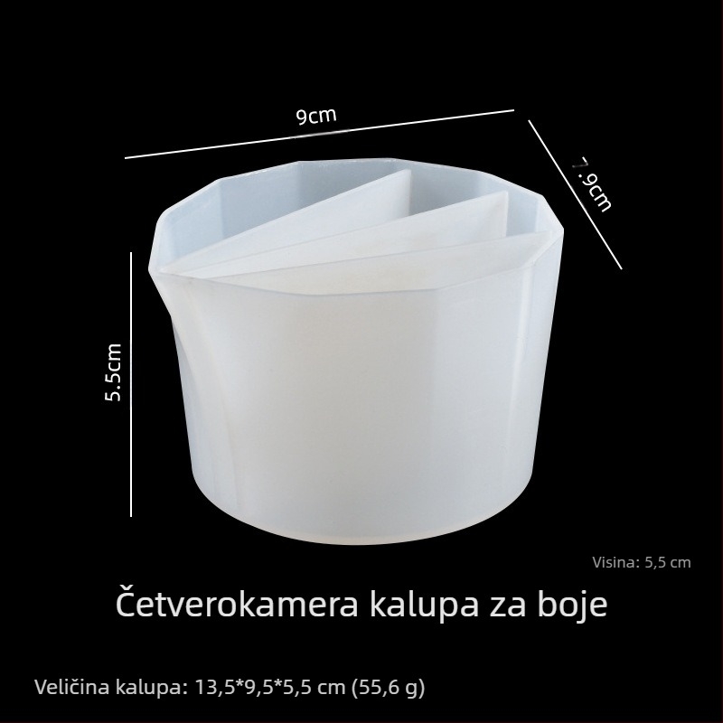 Silicone kalup za pečenje za DIY kristalnu epoksidnu smolu, nepravilnog oblika