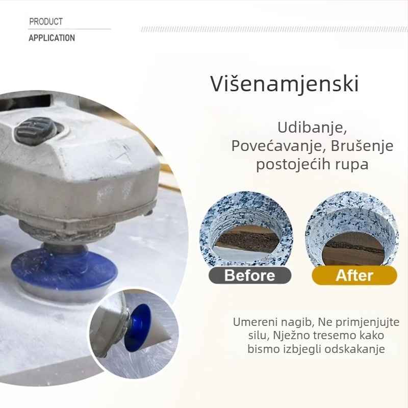 Dijamantni fasirajući bit za keramiku i kamen, visoke brzine vrh s konusnim završetkom, 150 g