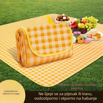 Piknik podloga – vodootporna, debela, prijenosna, od netkanog materijala (300 g), za 5–6 osoba