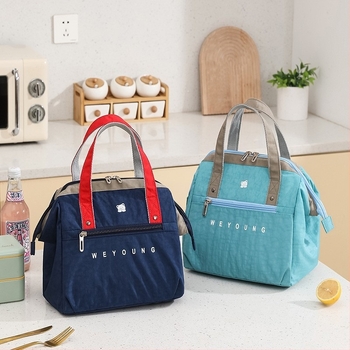 Torba za ručak s termoizolacijom, Oxford platno, moderni minimalistički stil, pogodna za rad na otvorenom i školu, Marka Lunch Pack