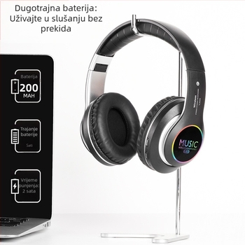 Bežične sportske Bluetooth slušalice na glavi, Bluetooth 5.0, stereo, domet 10 m, trajanje baterije >8 h