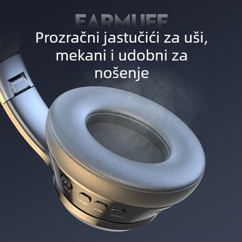 Bežične Bluetooth slušalice s mikrofonom, gamerske stereo slušalice, 3,5 mm priključak, OEM spremne