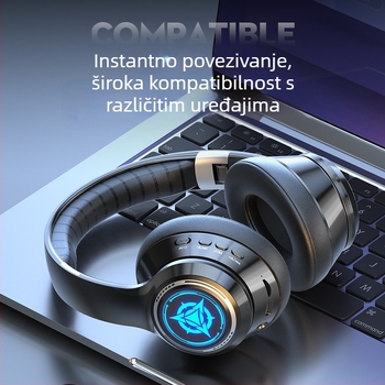 Bežične Bluetooth slušalice s mikrofonom, gamerske stereo slušalice, 3,5 mm priključak, OEM spremne