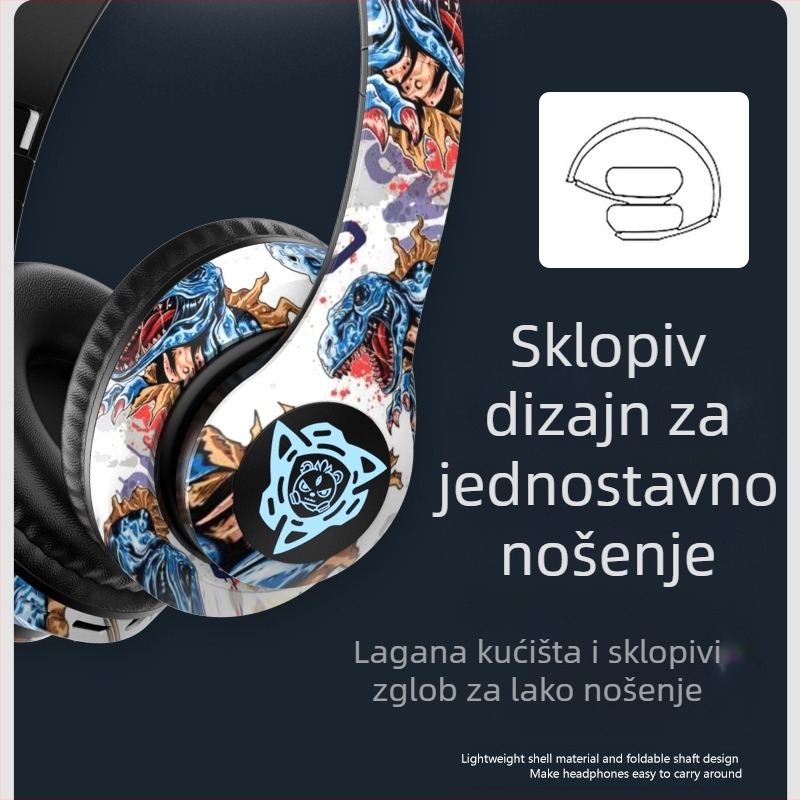 P35 bežični headset – Bluetooth 5.3, doseg 10 m, trajanje baterije 4–8 sati, stereo zvuk