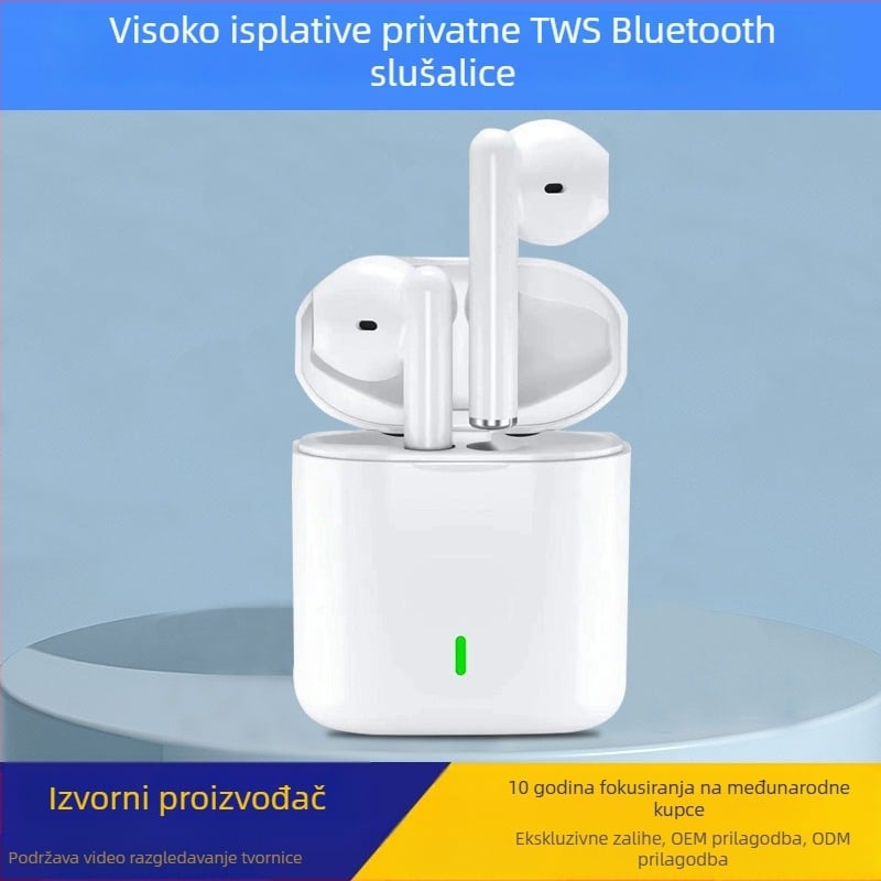 TWS bežične Bluetooth slušalice za sport – stereo, in-ear (Bluetooth 5.0, domet 10 m, trajanje baterije 0–4 h)