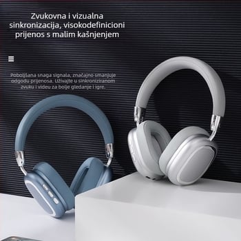 Over-ear Bluetooth slušalice, snažan bas, domet 10 m, Bluetooth 5.0, trajanje baterije 4–8 h, model B35