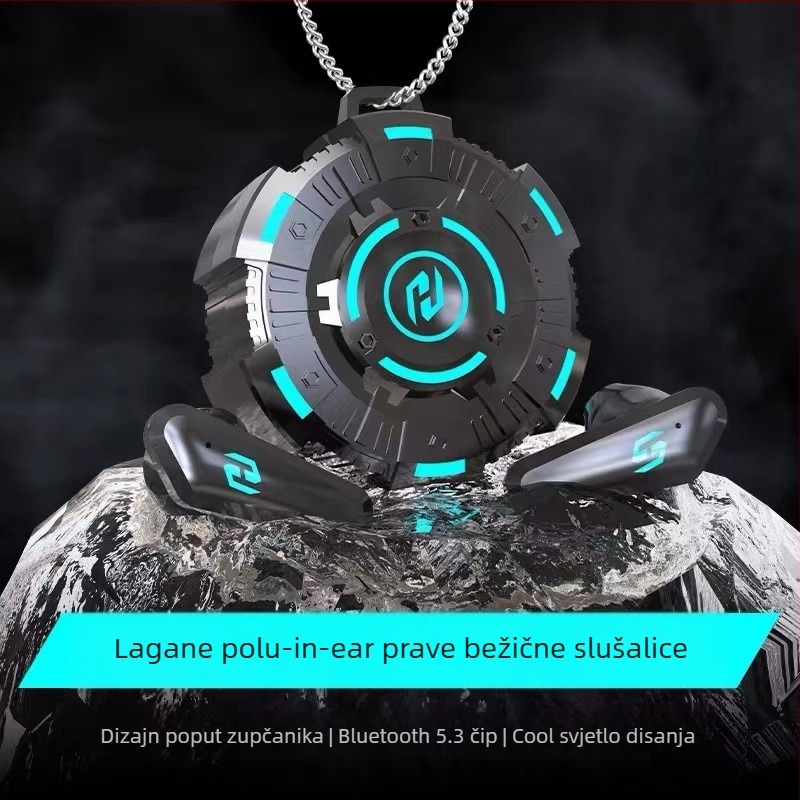 Bluetooth slušalice 5.3 za igre s niskom latencijom i niskom potrošnjom energije, TWS, X35 s remenom za vrat
