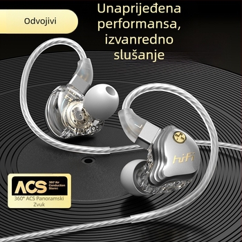 Žičane slušalice s ugrađenim mikrofonom, 3,5 mm jack, kabel 120 cm, 10 mm zvučnici, frekvencijski raspon 20 Hz–20 kHz