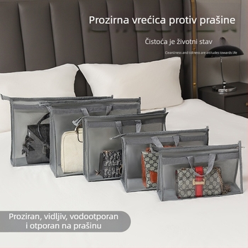 Prozirna vrećica za pohranu torbi, otporna na vlagu i prašinu, za ormar