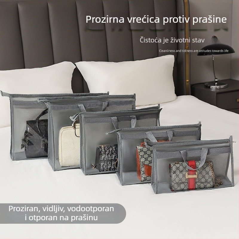 Prozirna vrećica za pohranu torbi, otporna na vlagu i prašinu, za ormar