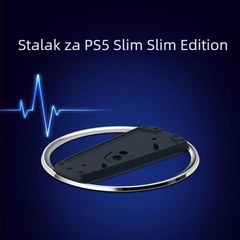 PS5 Slim Vertikalni Stalak s Bazom, ABS Materijal, Direktna Ugradnja