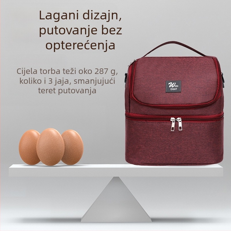 Daidweil izolacijska torba, model 1984, kockastog oblika, Oxford platna, izolacijska funkcija