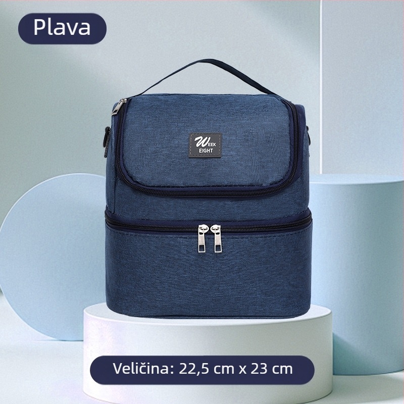 Daidweil izolacijska torba, model 1984, kockastog oblika, Oxford platna, izolacijska funkcija