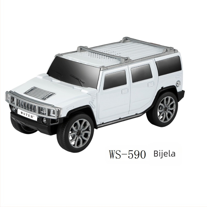 Bluetooth zvučnik u obliku Hummer automobila – izlaz 5W, Bluetooth 5.0, ugrađena baterija 1200–2000 mAh, frekvencijski odziv 100 Hz–20 kHz, TWS kompatibilan