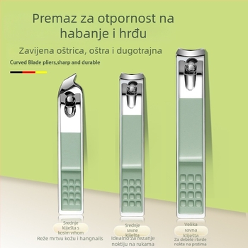 16-dijelni sklopivi set za nokte s prijenosnom futrolom, alati za manikuru i pedikuru od karbonske čelika