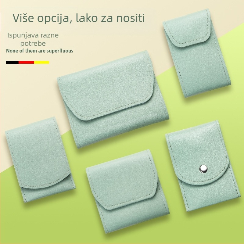 16-dijelni sklopivi set za nokte s prijenosnom futrolom, alati za manikuru i pedikuru od karbonske čelika