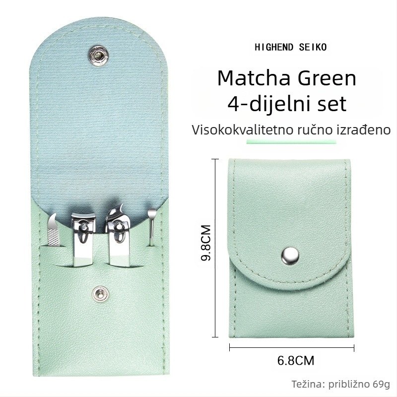 16-dijelni sklopivi set za nokte s prijenosnom futrolom, alati za manikuru i pedikuru od karbonske čelika