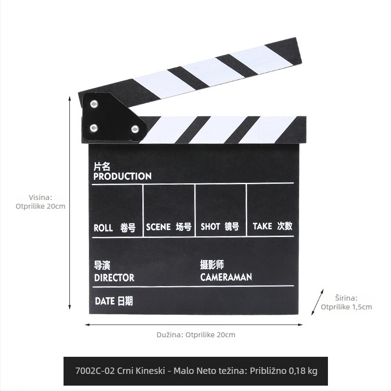 Akrilni clapperboard Master Gu 7002D, 0,35 kg, 2023