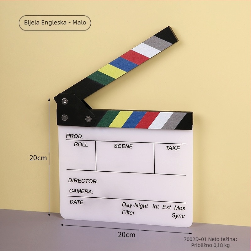 Akrilni clapperboard Master Gu 7002D, 0,35 kg, 2023
