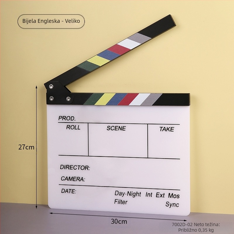 Akrilni clapperboard Master Gu 7002D, 0,35 kg, 2023