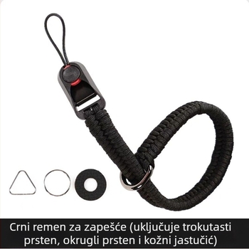 Ručno tkan narukvica za kameru s brzim otpuštanjem kopče, kompatibilna s DSLR i bez ogledala, visoka nosivost i zaštita od gubitka