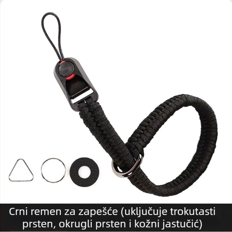 Ručno tkan narukvica za kameru s brzim otpuštanjem kopče, kompatibilna s DSLR i bez ogledala, visoka nosivost i zaštita od gubitka