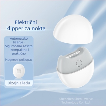 SENIE električni kliješta za nokte – prijenosni uređaj za njegu noktiju s anti-zagriz mehanizmom, za starije i bebe, plastika + nehrđajući čelik