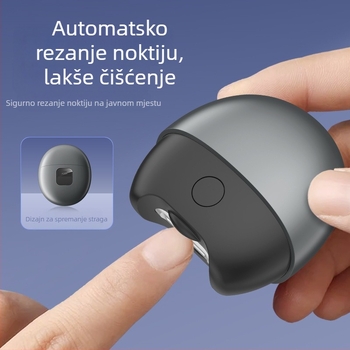 SENIE električni kliješta za nokte – prijenosni uređaj za njegu noktiju s anti-zagriz mehanizmom, za starije i bebe, plastika + nehrđajući čelik