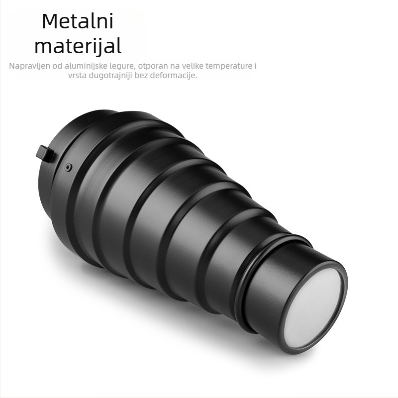 Beam Light Tube za fotografijsku bljeskalicu - aluminijska legura, univerzalna kompatibilnost, Model: Beam Light Tube, Težina 0,21 kg