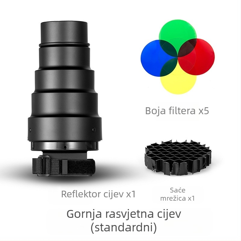 Beam Light Tube za fotografijsku bljeskalicu - aluminijska legura, univerzalna kompatibilnost, Model: Beam Light Tube, Težina 0,21 kg