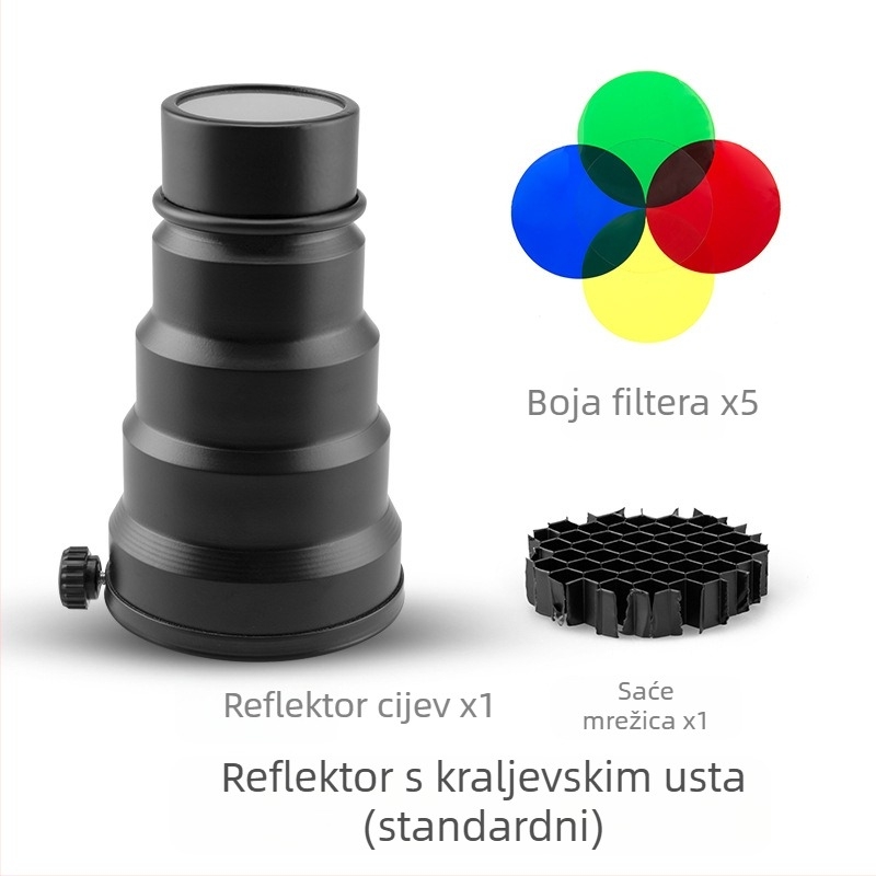 Beam Light Tube za fotografijsku bljeskalicu - aluminijska legura, univerzalna kompatibilnost, Model: Beam Light Tube, Težina 0,21 kg