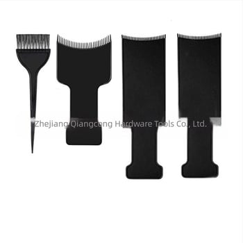 Set za bojanje kose s plosatim i thinning nožnicama (30 zuba), ploča za bojanje, četkica, rukavice, ušne zaštite i šal; zubi 30, razrjeđivanje 25-30, težina 350 g