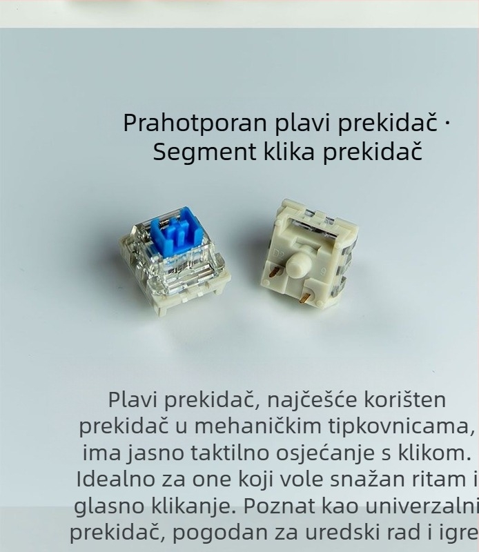 ITLY kućište mehaničkog prekidača tipkovnice — prekidač osi (model), žično povezivanje, izdanje 2024